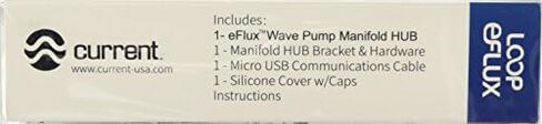 Current USA eFlux Wave Pump Blue Manifold HUB (Connects Up to 3 eFlux Wave Pumps) Control LOOP Pumps LED Indicator Light, IC Protection, Blue Silicone Splash Guard (1685) in Saudi Arabia