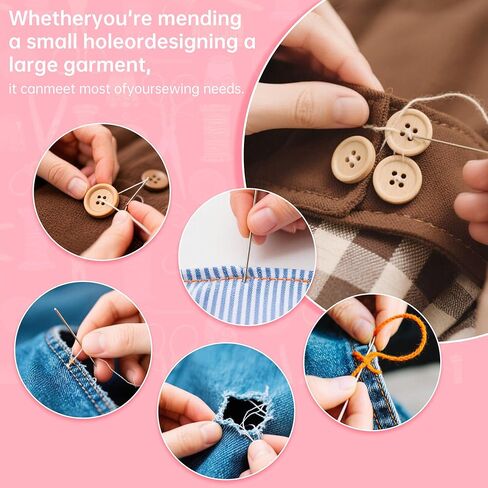 Min Sewing Kit, Travel Sewing Kit with Multi-Color Threads, Scissors, Needles, Buttons, Portable Emergency Sewing Tool Set with Storage Case, Adults Sewing Repair Kit for Craft Supplies in Saudi Arabia
