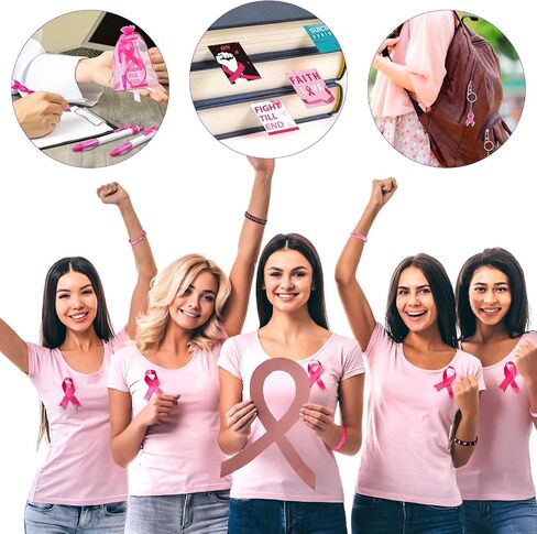 120 Pcs Suicide Prevention Awareness Gift Set Include Pens Ribbon Silicone Bracelets Wristbands Bookmark Keychain Organza Bag for Office Public Charity Events Supplies in Saudi Arabia