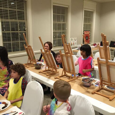 Art Smock Painte Marron ملون مقاوم للماء فنان فنان Smock يرسم مآزر مع الأكمام الطويلة in Kuwait