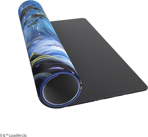 Star Wars Unlimited Dagobah Game MAT - Officially Licensed, Full-Color Printed, Playmat, Slip-Resistant 24" by 14" Rubber Mat, Compatible with TCGs & LCGs, Made by Gamegenic in Saudi Arabia