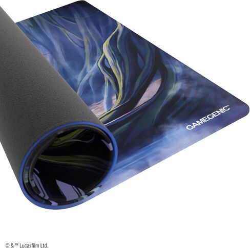 Star Wars Unlimited Dagobah Game MAT - Officially Licensed, Full-Color Printed, Playmat, Slip-Resistant 24" by 14" Rubber Mat, Compatible with TCGs & LCGs, Made by Gamegenic in Saudi Arabia