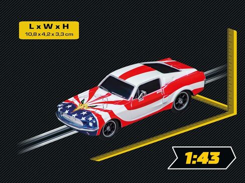 Carrera 64289 Ford Mustang '67 Stars 'N Stripes 1:43 Scale Slot Slot Car Car Most in Saudi Arabia