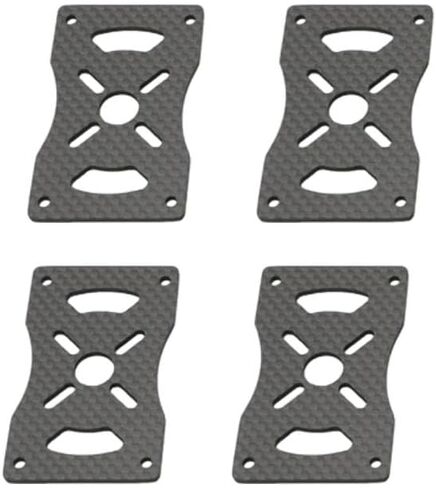 4PCS 3K Carbon Fiber Tube Clamp Motor Fixed Seat Mount Plate for 12mm 16mm 20mm 22mm 25mm 30mm Pipe DIY RC Multi-axis UAV(25mm) in Kuwait