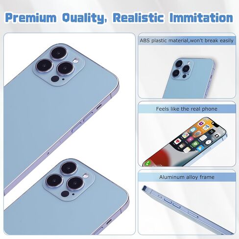 طراز هاتف وهمية وهمية ، يبدو وكأنه الهاتف الحقيقي متوافق مع Phone 13 Pro Max ، لعرض متجر الهاتف الخليوي أو إرسال لعبة Toy Phone 13 Promax للأطفال (شاشة زرقاء) in Kuwait