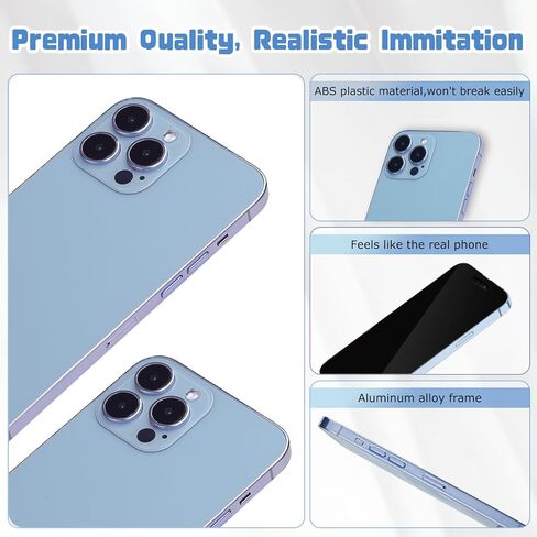 طراز هاتف وهمية وهمية ، يبدو وكأنه الهاتف الحقيقي متوافق مع Phone 13 Pro Max ، لعرض متجر الهاتف الخليوي أو إرسال لعبة Toy Phone 13 Promax للأطفال (شاشة زرقاء) in Kuwait
