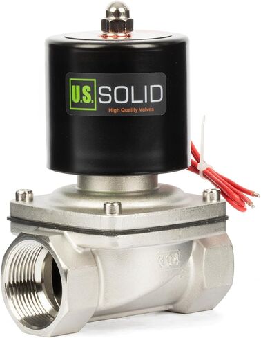 3/4" Stainless Steel Electric Solenoid Valve 24V DC N.C. Air Water Oil VITON in Kuwait