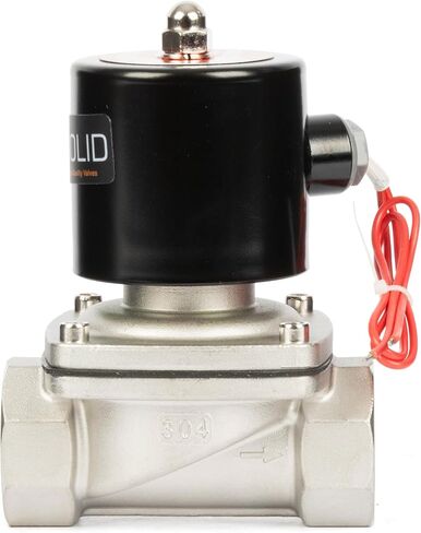 3/4" Stainless Steel Electric Solenoid Valve 24V DC N.C. Air Water Oil VITON in Kuwait