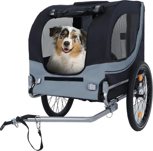 مقطورة كبيرة للدراجة الكلاب ، دراجة سعة 120 رطلاً ، حاملة حيوانات حيوانات أليفة ، حاملة شحن ، إطار فولاذي متين للسفر ، ركوب الدراجات ، مغامرات في الهواء الطلق in Kuwait