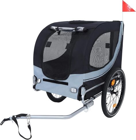 مقطورة كبيرة للدراجة الكلاب ، دراجة سعة 120 رطلاً ، حاملة حيوانات حيوانات أليفة ، حاملة شحن ، إطار فولاذي متين للسفر ، ركوب الدراجات ، مغامرات في الهواء الطلق in Kuwait