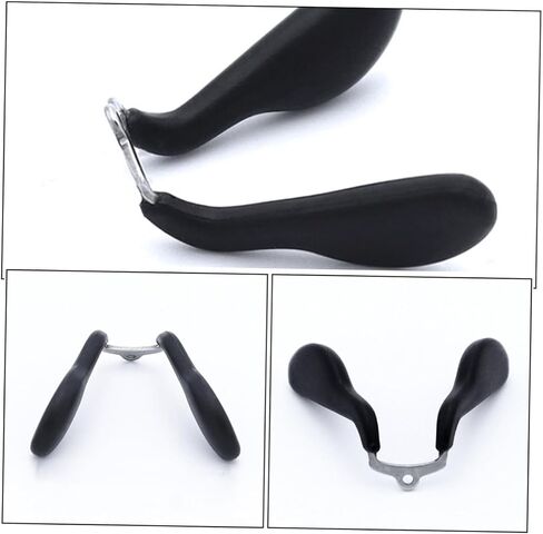 Nuobesty 2pcs انزلاق وسادات الأنف السيليكون غلاف الأنف المتين للراحة المعززة وتناسب النظارات الشمسية والنظارات in Kuwait