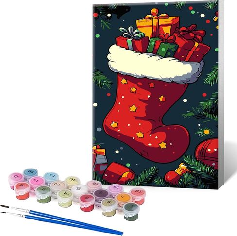 طلاء Butmuoe بواسطة أرقام أرقام للبالغين مع الإطار ، ومجموعات الطلاء بالزيت Acrylic Merry Diy للأطفال والمبتدئين على قماش للهدية ديكور جدار المنزل 10.24 × 14.17 بوصة in Kuwait