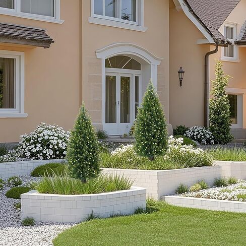 شجرتان من خشب الأرز الاصطناعي بطول 3 أقدام، شجرة اصطناعية خارجية بوعاء للأشعة فوق البنفسجية، نباتات اصطناعية لشجرة توبياري صناعية للأماكن الداخلية والخارجية in Kuwait