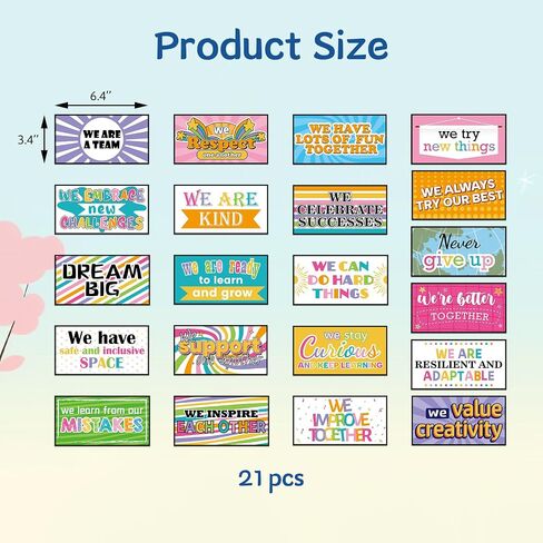 Classroom Bulletin Board Decoration Set Awesome Things Happen Here Encouraging Motivational Cutouts for School Home Office Whiteboard Chalkboard Decor Supplies in Saudi Arabia