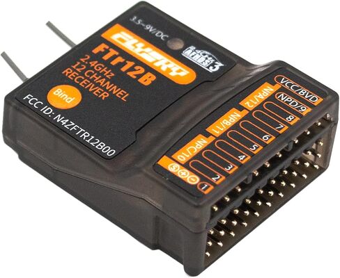 Flysky FTr12B 12 Channel 2.4ghz Dual Antenna PWM PPM i.Bus S.Bus Receiver, Adaptation PL18 NB4 NB4 Lite AFHDS3 Transmitter for Rc Airplaner Engineering Vehicle in Saudi Arabia