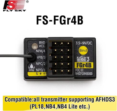 flysky fgr4b 4ch afhds 3 مستقبل لقارب سيارة RC 2.4 جيجا هرتز pwm/ppm/i-bus/s.bus/i-bus2 إخراج fs pl18 nb4 lite nb4 transmitter in Saudi Arabia