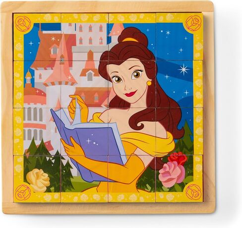 Melissa & Doug Disney Princess Wooden Toy Cube Blocks for Boys and For Girls 3+ - FSC Certified in Saudi Arabia