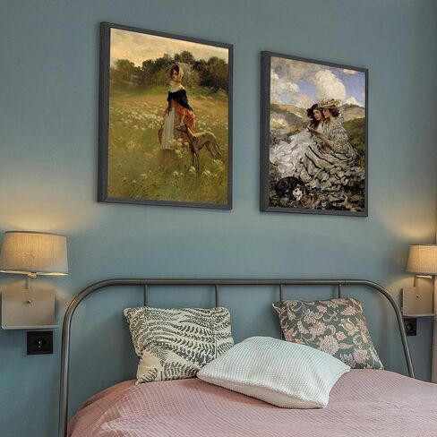 16"x20" Solid Wood Canvas Floater Frames for 0.6-0.9" Depth Canvas Art, 2 Pack Canvas Floating Frame, Canvas Frames, Art frame for Diamond Painting Paint by Numbers (Black, 16"x20") in Kuwait