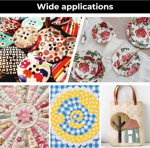 6pcs قوالب خياطة اللحف الدائرة أكريليك مع حلقات الموثق ، 1/2/3/4/5/5/6 بوصة القطرات الإستنسل ، خياطة الإستنسل لحاف لرقصات DIY DIY Decoration Scrapbooking in Saudi Arabia