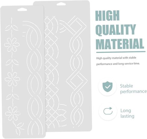 مجموعة قالب خياطة اللحف المثيرة - 3 مقالين باستيك بلاستيكي متين لمشاريع الترقيع والتطريز DIY مثالية للمبتدئين والخياطة المنزلية in Kuwait