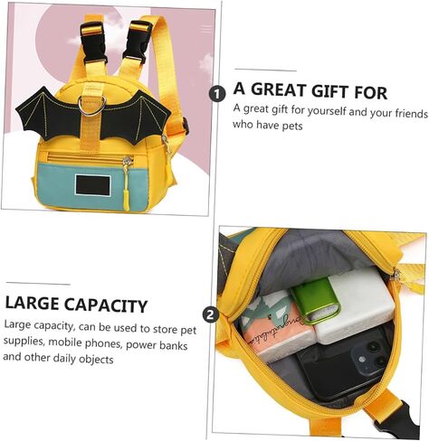 VANZACK 1Pc Outdoor Travel Dog Backpack Self Wearing Pet Harness Bag for Dogs Portable for Hiking and Adventures Pet Supplies for Active Dogs in Saudi Arabia