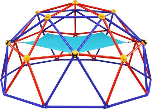 Zupapa Climbing Dome مع أرجوحة ، تدعم ما يصل إلى 1000 رطل صالة ألعاب رياضية ، ومتسلق قبة 10 أقدام مع أرجوحة للأطفال من 3 إلى 10 معدات اللعب في الهواء الطلق in Kuwait