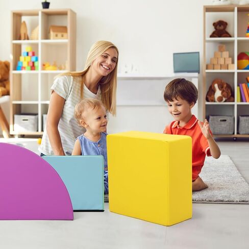Toddler Foam Climbing Blocks Set - 6PCS Indoor Active Playset, Promotes Physical Development in Saudi Arabia