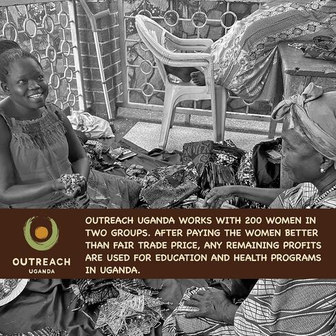 Outreach Uganda Coffee Shop Mix - Brown & Tan Earthy Palette Paper Bead Confortment ، الحجم العادي ، 50 عدد لكل حزمة | الخرز الصديقة للبيئة للمجوهرات والحرف اليدوية in Saudi Arabia