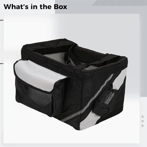 حامل الكلاب ، سلة للكلاب الصغيرة والمتوسطة ، حاملة حيوانات أليفة محمولة لركوب الدراجات ، 15 × 11 × 9.8 في in Kuwait