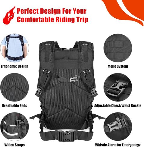 Goldfire Motorcycle Dog/Cat Carrier, Portable Pet Carrier Voyagers Dog Carrier Crate for Street Glide Road King with Luggage Rack or Sissy Bar UTV ATV, Motorcycle Helmet Backpack Large Capacity in Saudi Arabia