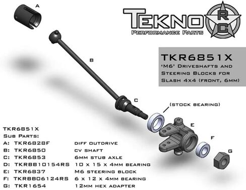 Tekno RC 6851x FRT M6 محرك مهاوي/كتل التوجيه in Saudi Arabia