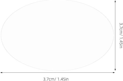 Vaguelly 100pcs Transparent Badge Film: Clear Round Films Protective Covers for 3.7cm Badges - Plastic Emblems Protectors for DIY in Saudi Arabia