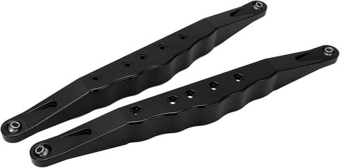 VGEBY RC Aluminium Aluminy Aluminy الخلفية السفلى الأذرع مع تصميم أسفل جوفاء لـ Super2.0 1/6 RC مسار قصير على الطريق ، قابلة للتعديل ، الفولاذ المقاوم للصدأ ، تثبيت قفل المسمار (أسود) in Kuwait