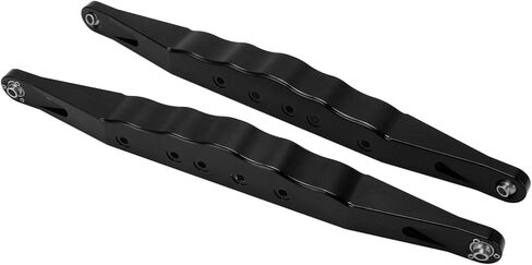 VGEBY RC Aluminium Aluminy Aluminy الخلفية السفلى الأذرع مع تصميم أسفل جوفاء لـ Super2.0 1/6 RC مسار قصير على الطريق ، قابلة للتعديل ، الفولاذ المقاوم للصدأ ، تثبيت قفل المسمار (أسود) in Kuwait