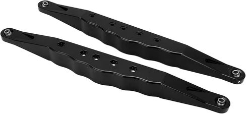 VGEBY RC Aluminium Aluminy Aluminy الخلفية السفلى الأذرع مع تصميم أسفل جوفاء لـ Super2.0 1/6 RC مسار قصير على الطريق ، قابلة للتعديل ، الفولاذ المقاوم للصدأ ، تثبيت قفل المسمار (أسود) in Kuwait