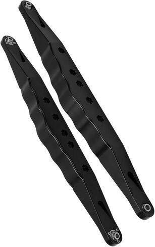 VGEBY RC Aluminium Aluminy Aluminy الخلفية السفلى الأذرع مع تصميم أسفل جوفاء لـ Super2.0 1/6 RC مسار قصير على الطريق ، قابلة للتعديل ، الفولاذ المقاوم للصدأ ، تثبيت قفل المسمار (أسود) in Kuwait