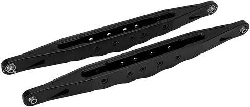 VGEBY RC Aluminium Aluminy Aluminy الخلفية السفلى الأذرع مع تصميم أسفل جوفاء لـ Super2.0 1/6 RC مسار قصير على الطريق ، قابلة للتعديل ، الفولاذ المقاوم للصدأ ، تثبيت قفل المسمار (أسود) in Kuwait