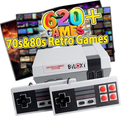وحدة التحكم في لعبة Biloxi 620 Retro Game ، وحدات التحكم في ألعاب الفيديو الكلاسيكية المكونة من 8 بتات مدمجة مع 620 لعبة ووحدات تحكم هدايا عيد ميلاد عيد الميلاد-HDMI و AV Outding in Kuwait