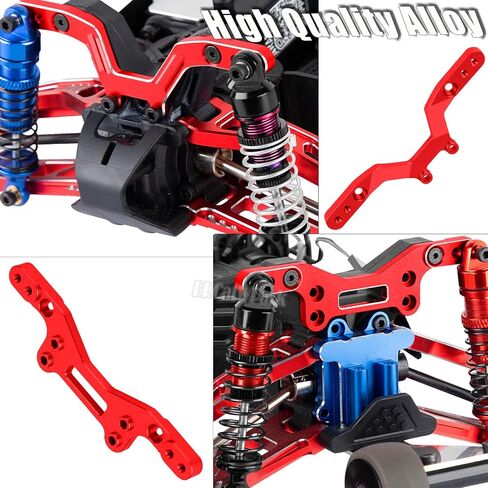 صدمة وبرج 3 أنواع من ترقيات الينابيع الصلابة جزء من 1/14 Typhon Grom Mega 380 ، Ara2106/Ara2306/Ara2306s ، RC Alboy الأمامية الخلفية القابلة للتعديل حوامل الصدمة ، الأحمر ، الأحمر. in Saudi Arabia