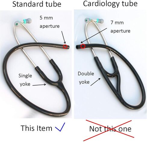 Compatible Replacement Tube by CardioTubes fits Littmann(r) MasterCardiologyI(r) and Littmann(r) Cardiology III(r) Stethoscopes - 7mm Binaurals Pink TUBING in Kuwait
