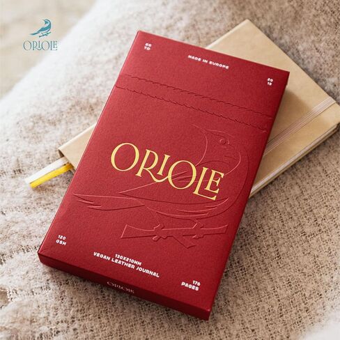 يحكم Oriole Vegan Leather دفتر ملاحظات - Racing Green | 176 صفحة من الورق المبطن سميكة | Soft Touch Hardcover Journal (5 × 8 بوصات) مع تصميم مربع للطيور الذهب وتصميم هدايا فاخرة in Kuwait