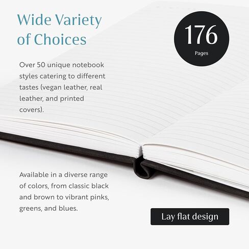 يحكم Oriole Vegan Leather دفتر ملاحظات - Racing Green | 176 صفحة من الورق المبطن سميكة | Soft Touch Hardcover Journal (5 × 8 بوصات) مع تصميم مربع للطيور الذهب وتصميم هدايا فاخرة in Kuwait