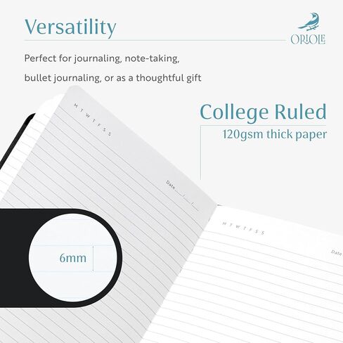 يحكم Oriole Vegan Leather دفتر ملاحظات - Racing Green | 176 صفحة من الورق المبطن سميكة | Soft Touch Hardcover Journal (5 × 8 بوصات) مع تصميم مربع للطيور الذهب وتصميم هدايا فاخرة in Kuwait