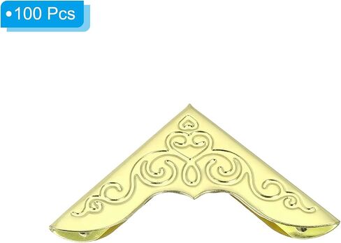 PATIKIL 23 مم زوايا الكتب المعدنية ، 100pcs زوايا الصور الكتب الزوايا الحامي الرجع in Saudi Arabia
