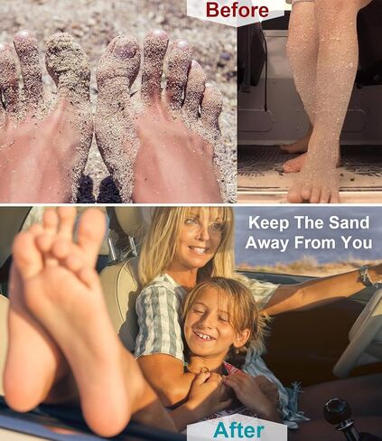 2 in 1 Sand Remover for Beach, 2Pcs Sand Wipe Off Mitts Bag | Sand Wipe Off Mitts Bag Vacation Essentials for Kids Adults, Beach Day Accessories Must Have in Kuwait