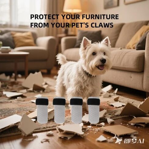 الجوارب لمنع لعق الكفوف CAT CAT CAT CAPS حوار وحماة المخلب للأرضيات الصلبة المضادة للزلزان الرصيف الساخن GRIPPY GRIP GRIP BOOT in Kuwait