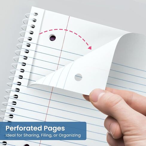 تحكم كلية Taja Spiral Notebook ، 4 حزمة ، 1 دفاتر موضوع (8 "× 10-1/2") ، ورق مكون من 3 حفرة ، دفتر ألوان باستيل متنوعة للمدرسة والمكتبية اللوازم in Kuwait