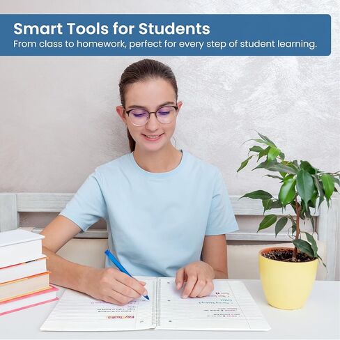 تحكم كلية Taja Spiral Notebook ، 4 حزمة ، 1 دفاتر موضوع (8 "× 10-1/2") ، ورق مكون من 3 حفرة ، دفتر ألوان باستيل متنوعة للمدرسة والمكتبية اللوازم in Kuwait