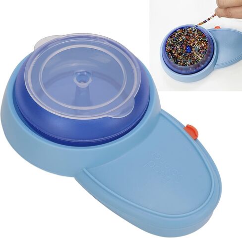 Tyenaza Bead Spinner ، وعاء بلاستيكي سعة كبيرة سهلة سهلة الخيوط صانع حبات عالية النعومة لصنع المجوهرات in Kuwait