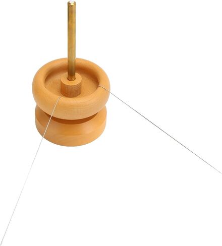 Enlybee 2PCS Bremium Wood Bead Bown ، صانع حبات القاعدة الثقيلة لمجوهرات قلادة سوار ، عملية سهلة مع عمود الفولاذ المقاوم للصدأ ، أداة متينة وعملية للتزوير in Kuwait